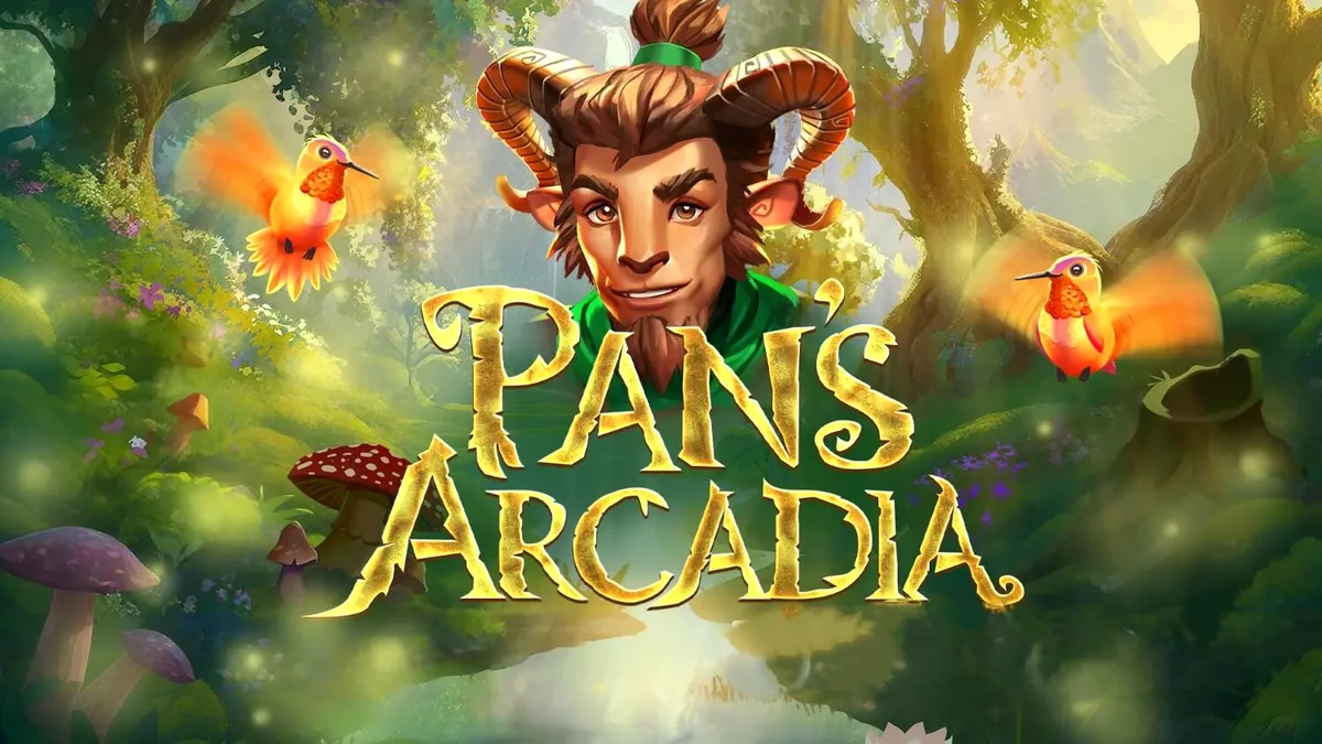 Pemandangan hutan mitos dalam slot Pan’s Arcadia dengan gulungan 6x3 yang mempesona.